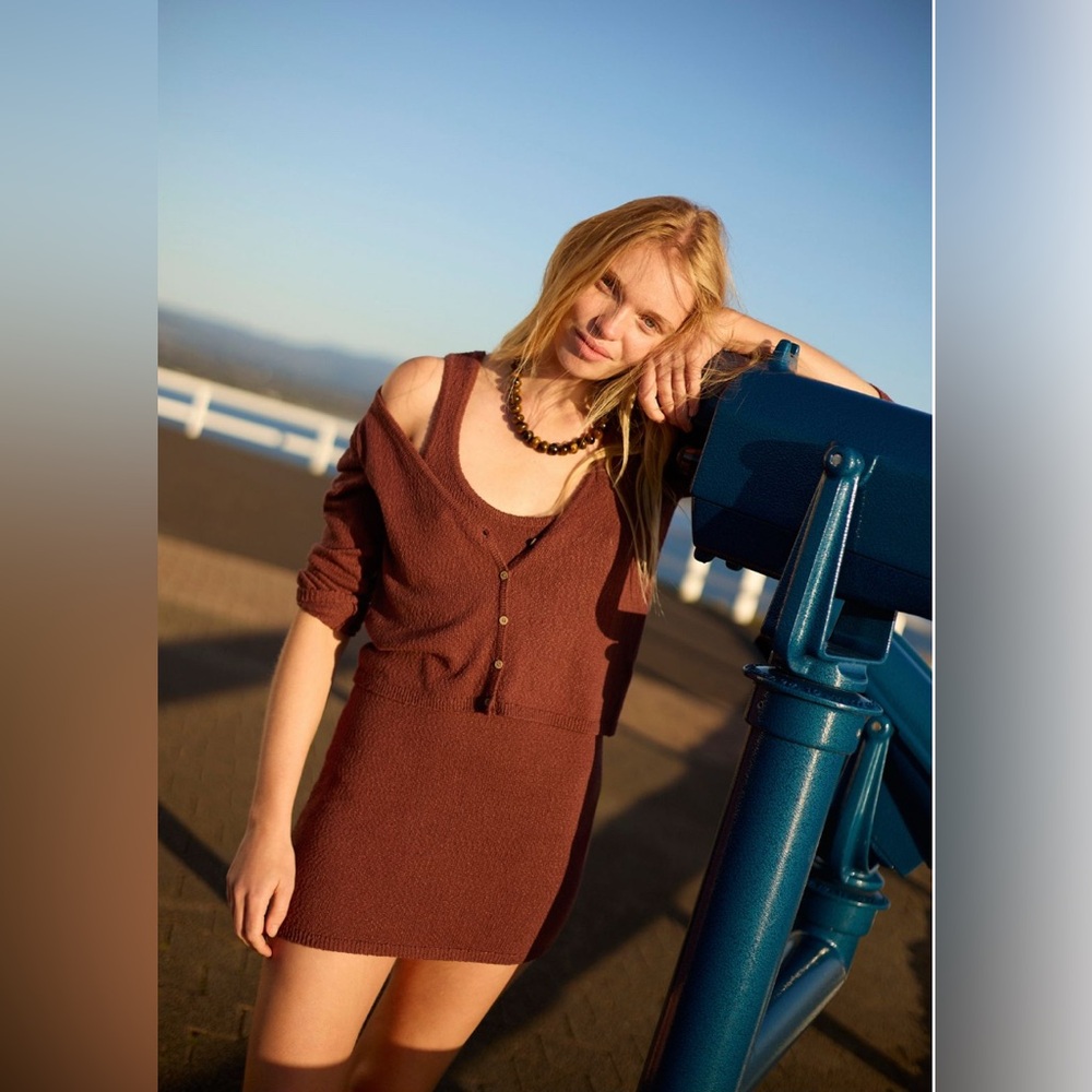 FREE PEOPLE Sadie Sweater Mini Dress Set